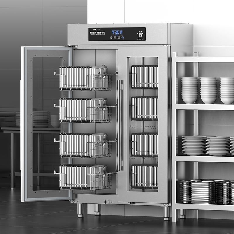 快三导师带计划赚钱智享型4层双门单控热风循环高温食具大透窗消毒柜
