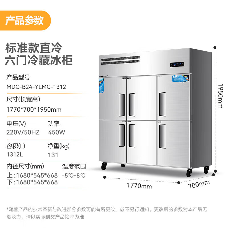 快三导师带计划赚钱标准款六门直冷立式冷藏冰柜