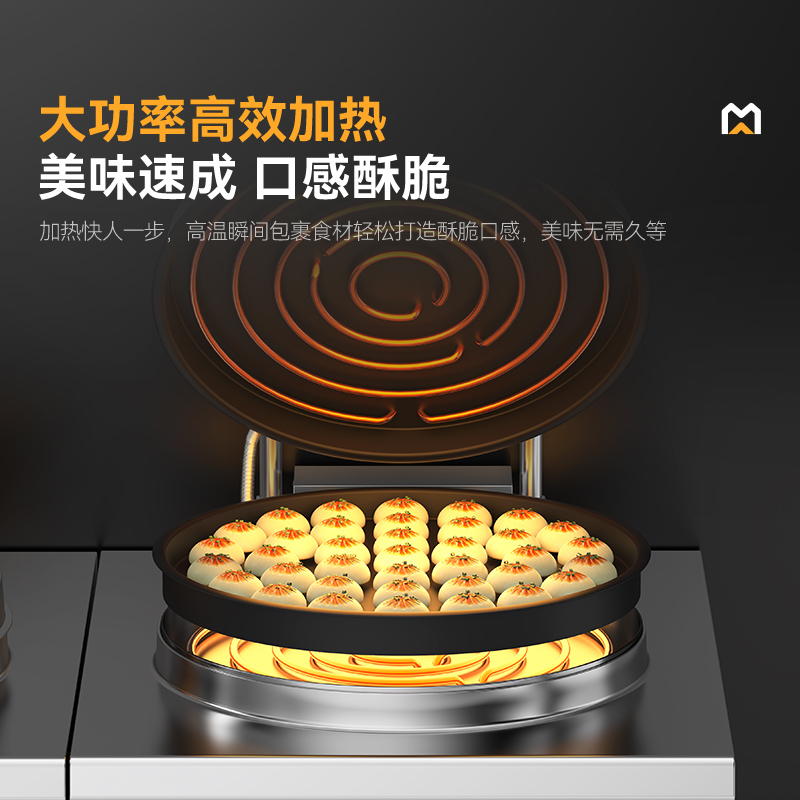 快三导师带计划赚钱220V数显升级款商用电饼铛大型食堂烙饼机铁锅3cm