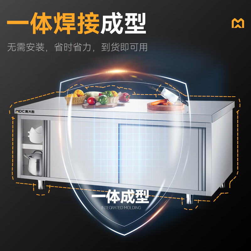 快三导师带计划赚钱0.8m升级款不锈钢工作台双通工作台带靠背