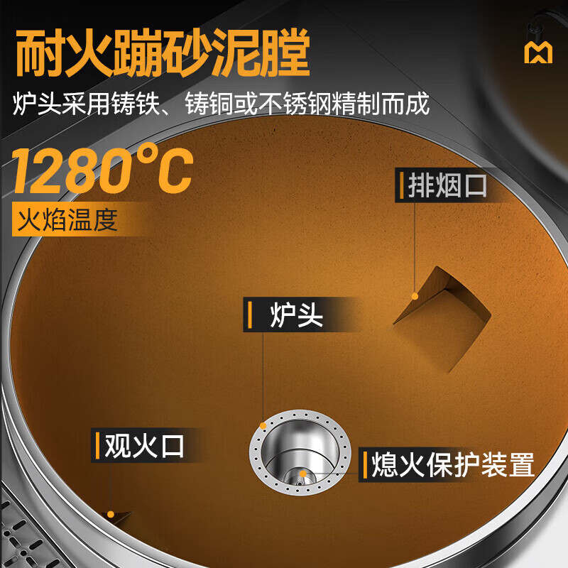 快三导师带计划赚钱燃气猛火大锅灶豪华款燃气单头大炒炉700