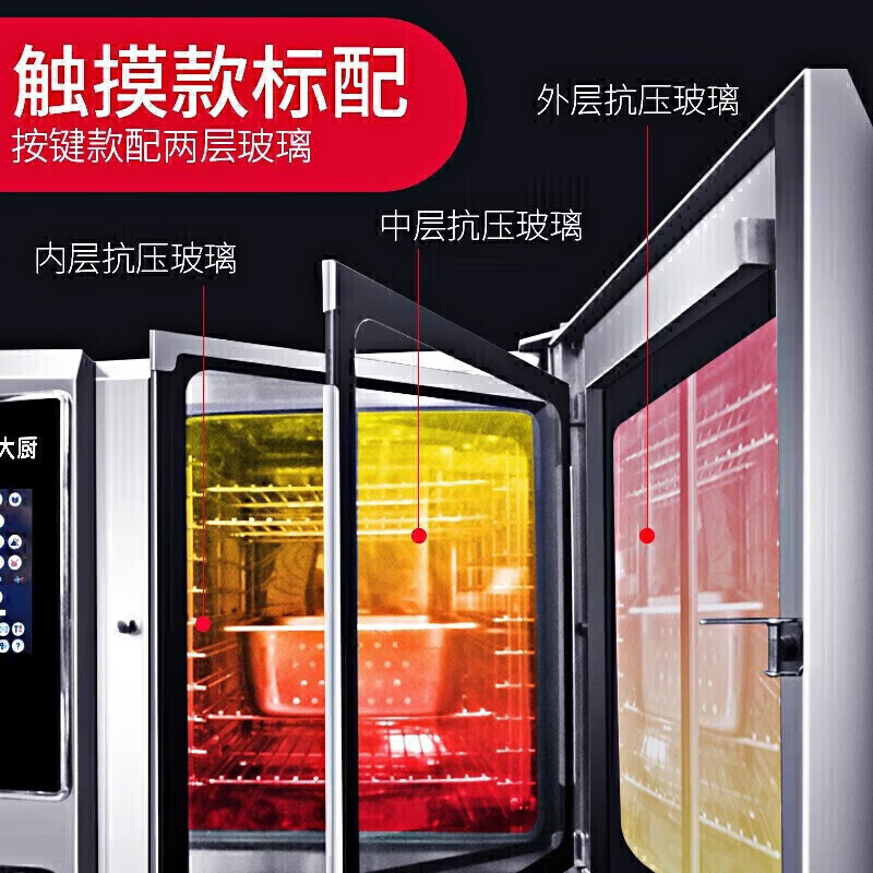快三导师带计划赚钱尊享款触屏式20层万能蒸烤箱商用